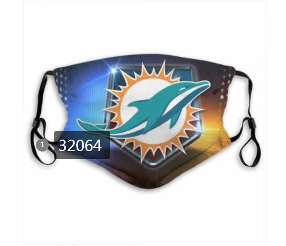 NFL 2020 Miami Dolphins 106 Dust mask with filter